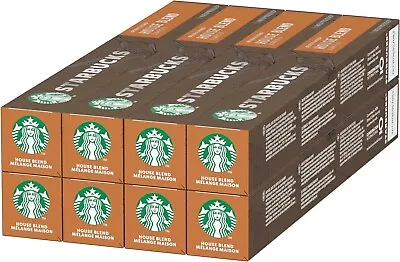 STARBUCKS House Blend By Nespresso Medium Roast Coffee Capsules 8 X 10 • £16.20