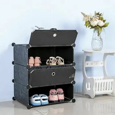 $17.90 • Buy DIY Shoe Cabinet Rack Storage Portable Stackable Organiser Stand