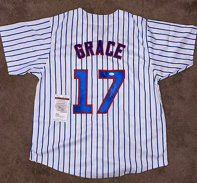 Mark Grace #17 Signed Autographed Chicago Cubs Home Jersey JSA AuthenticatedREAD • $135.99