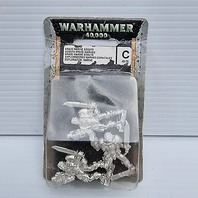 Warhammer 40k 40000 Space Marine Scouts Blister (Metal) (48-58 2002) BNIB OOP • $39.99