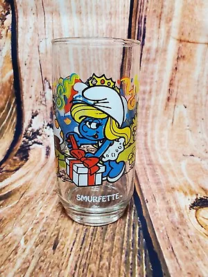 Vintage SMURFETTE  Drinking Glasses 1983 Wallace Berrie & Co • $12