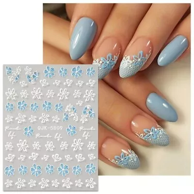 5D Nail Art Stickers Decal Spring Flowers Floral Daisy Daisies Decoration Q5D09 • £2.95