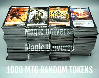 Mtg 1000 Tokens Assorted Card Lot! Magic: The Gathering • $29.95