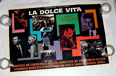 LA DOLCE VITA Frederico Fellini  25x36  Vintage MOVIE POSTER • $39.99