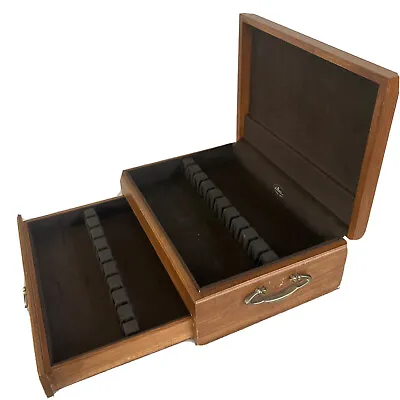 Pacific Silvercloth Vintage Wood Silverware Flatware Storage Chest Box • $42