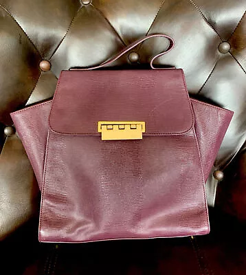$32 • Buy Z Spoke Zac Posen Eartha Iconic Handbag Medium In Purple