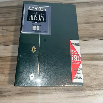 3-Ring Photo Album 300 Pockets Hold 4x6 Photos Hunter Green With Metallic Gold • $9.97