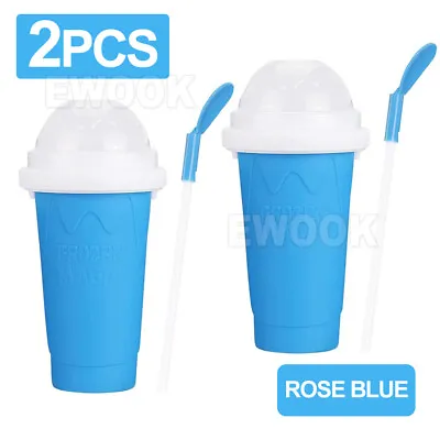 $26.95 • Buy Slushie Maker Cup Quick Freeze Magic Squeeze Cup Milkshake Cup Ice Cream Maker