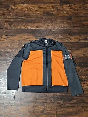 Naruto Shippuden Jacket Mens Large Ninja Full Zip Anime 2002 Cosplay Costume • $20