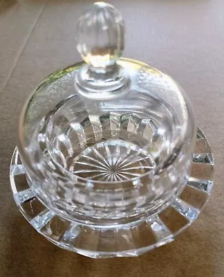 Mikasa Vtg SALINA Crystal Dome Covered Individual Butter Dish Tea Light Candle  • $10