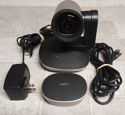 LOGITECH V-U0032 VIDEO CONFERENCE CAMERA 1080P 10X With Remote Control • $60