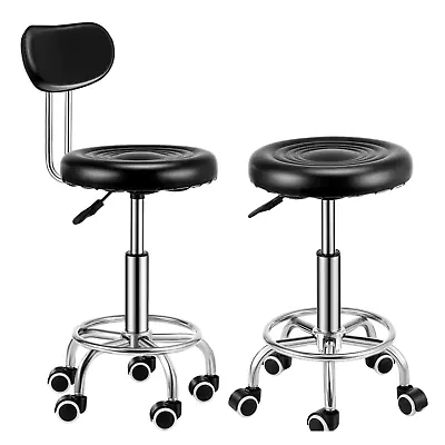 Adjustable 360° Swivel Stool Round Bar Stool Salon Chair Beauty Workshop Office • £24.99