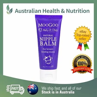 $18.50 • Buy Moogoo Natural Nipple Balm 50gm // Soothe & Protect + Free Same Day Shipping