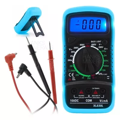 Digital Multimeter Voltmeter XL830L AC DC Ammeter Ohmmeter Volt Meter Tester Ohm • $8.98