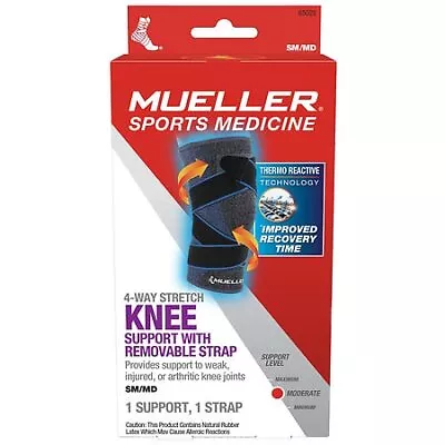 Mueller Sports Medicine 4-Way Stretch Knee Support With Straps SM/MD • $10.41