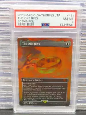 2023 MTG Lord Of The Rings The One Ring Scene Foil SP Mythic #451 PSA 8 NM-MT • $7.50