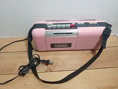Rare Vintage Lennox Sound Model CT-72 AM/FM Radio Cassette Pink Boombox 1980s • $20