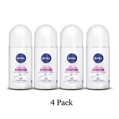 4 Pack Nivea  Roll On Antitranspirante Aclarado  Efecto Satin Antiperspirant • $25