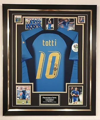 Francesco Totti Italy Signed Shirt Autographed Jersey  Aftal Dealer • $2891.83