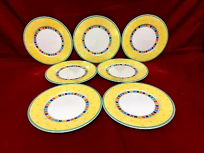 Villeroy & Boch Twist-Alea Limone Set Of 7 Dessert/Bread Plates 7  • $99.95