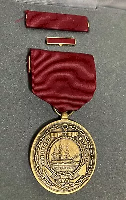 Vintage US Navy Good Conduct Medal 3 Pc Set W/case 03002 • $14.99