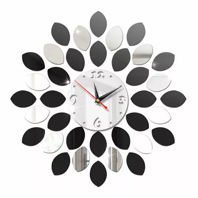 Acrylic Mirror Wall Stickers 3d Wall Stickers Clock Decals Hanging Decorative • $11.20