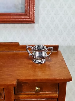 Dollhouse Small Sugar Bowl Polished Metal 1:12 Scale Miniature By Phoenix Model • $4.25