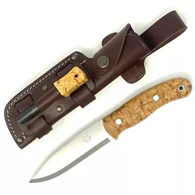 Mk II TBS Boar Bushcraft Knife - TBS Firesteel Edition - Curly Birch • $316.19