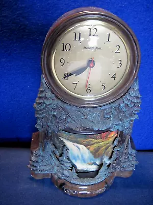 Vintage MasterCrafters Waterfall #344 Lighted Motion Clock Lamp - Excellent! • $140