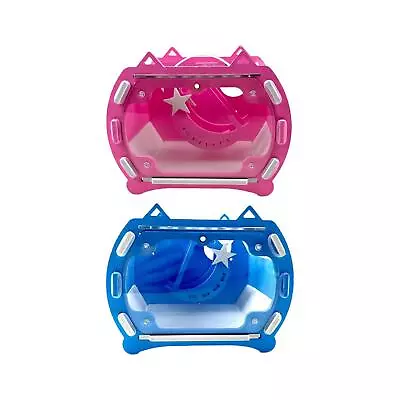 Hamster Cage With Carrying Handle Hamster Mouse Cage Durable Pet Travel Carrier • £10.76