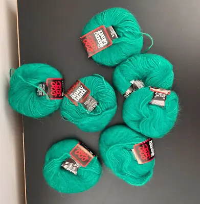 NEW WITH TAGS Anny Blatt Mohair Yarn Lot Of 7 In Green HONEY MOON • $59.99