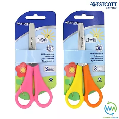 RIGHT Or LEFT HANDED Childrens Scissors BLUNT SAFETY TIP School Kids WESTCOTT UK • £13.99