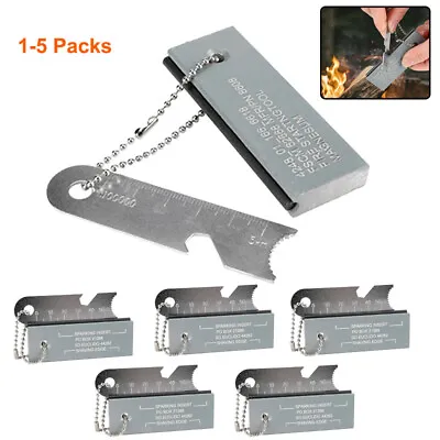 Magnesium Ferro Rod Fire Starter Ferrocerium Steel Survival Striker Flint Tools • $8.49