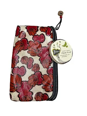 SAKROOTS Artist Circle Nature Peace Birds Small Coin Purse Accessory Pencil Bag • $19.88