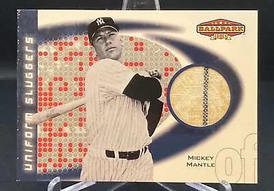 2002 Ballpark Idols Mickey Mantle Worn Jersey Relic US-MM Rare New York Yankees • $215
