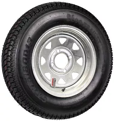 Trailer Tire On Rim ST175/80D13 175/80 D 13 Load C 4 Lug Galvanized Spoke Wheel • $116.96