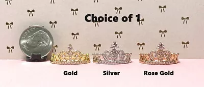 Dollhouse Miniature Crowns - Very Queenly - Choice Of 1 Of 3 Colors • $9.99