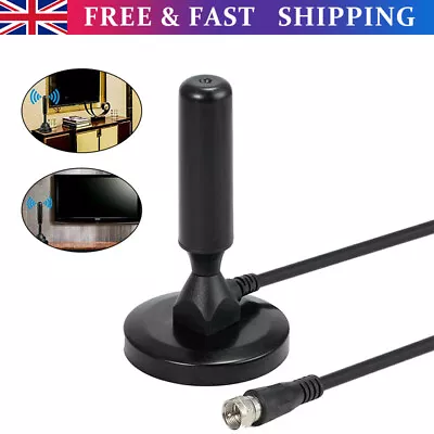 Portable Magnetic Freeview Aerial Ariel TV Antenna Indoor Home Digital DVB-T2 UK • £11.99