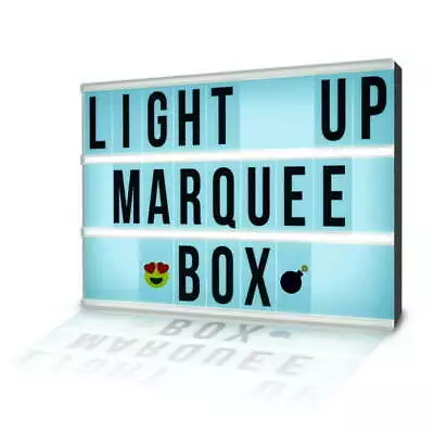 AuraLED Colorbox LED Marquee - Multi-Color Light-up Marquee Box With Remote Alp • $15.56