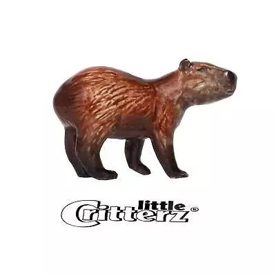 Little Critterz Capybara  Friend  - Miniature Porcelain Figurine • $12.99