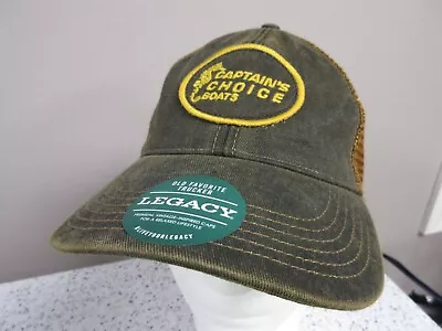 Captains Choice Boats Baseball Hat Adjustable Snapback Trucker Fishing Cap Retro • $17.99