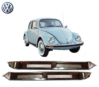 Stainless Steel Mark Vent Shades Window VW Bug Beetle 1953-64 2 Pcs Set T1 Pair • $89.99