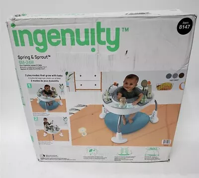 Ingenuity Spring & Sprout 2-in-1 Baby Activity Center Jumper And Table Forest • $64.99