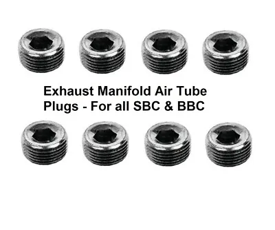 EXHAUST MANIFOLD AIR TUBE PLUG SET! FOR C10 JIMMY BLAZER SUBURBAN 4x4 S10 ETC • $8.95