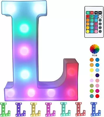 9  Colorful LED Marquee Letter Light With Remote Party Decoration Letter Signs • $24.39