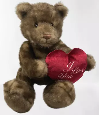 Gund Brown Sweetheart Teddy Bear I Love You Plush Smittens Valentines Gift • $14.99