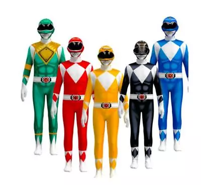 New Adults Power Rangers Costume Unisex Superhero Cosplay Costume • $29.99