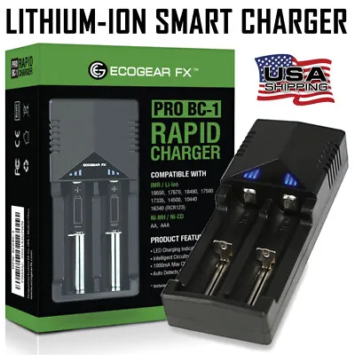 Universal Rapid Battery Charger For IMR AAA AA Lithium -ion And NiMH Batteries • $14.99