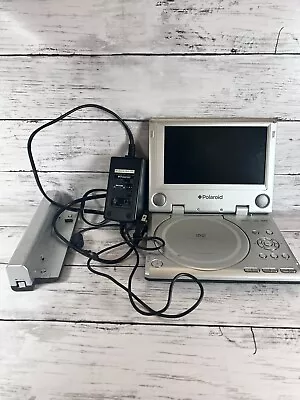 Polaroid 7” Portable DVD Player (PDM-0711) W/Battery  & DVD TESTED WORKING • $29.50