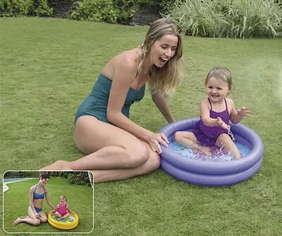 Baby Inflatable Ring Swimming Pool Kids Children Paddling Pool Perfect Gift UK • £9.99